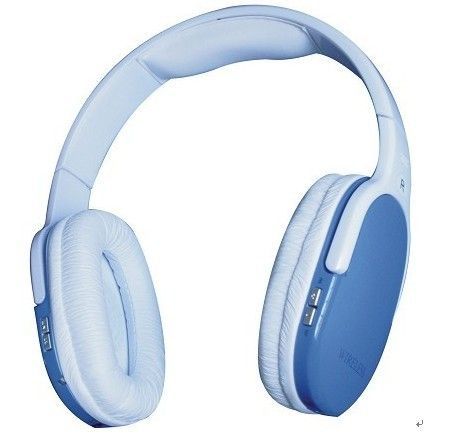 Customized Blue Tf Card Wireless Headphone With High Capacity Lithium Battery