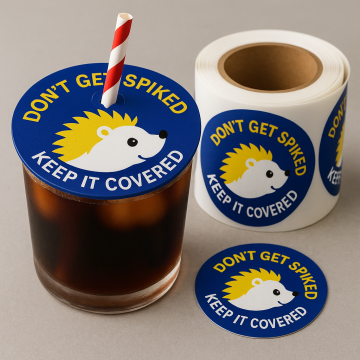 Custom Anti Spiking Drink Cover Sticker