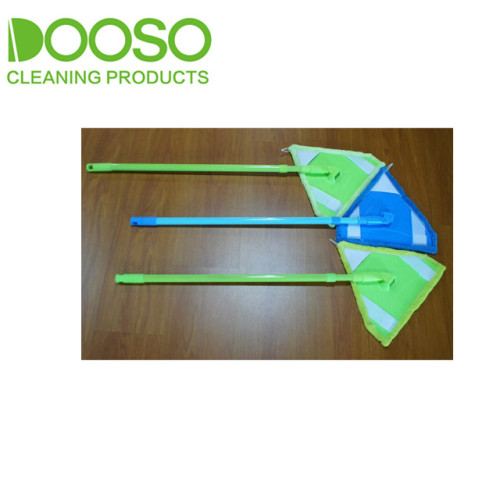 Plastic Cover Pole Microfiber Easy Cleaning Flat Mop