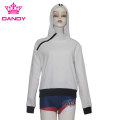 Witte katoenen hoodies voor meisjes