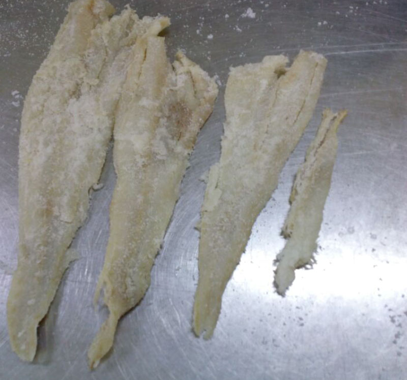 High quality dried salted alaska pollock migas