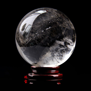 Genuine natural crystal ball Natural white crystal ball ornaments Crystal stone polished crystal ball ornaments Home Furnishi