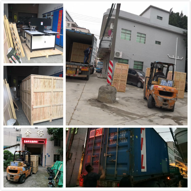 jinyu Embossing machine packaging and shipping