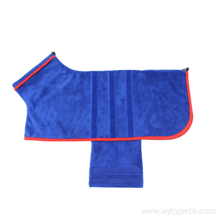 Waist Wrapped Supper Absorbent Pet Bathrobe