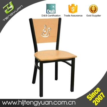 Different Decorative Style Rustproof Dining Wrought Iron Chairs