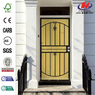 Arbor Black Recessed Mount All Season Security Door