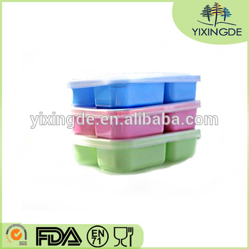 Plates+easy Open Lids multi -Colors Divided Lunch Boxes