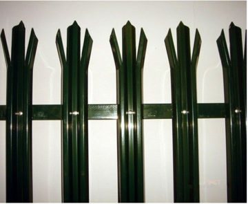 Powder Coated Steel Tubular Palisade Fencing