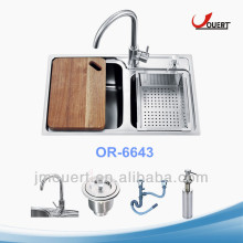 OR-6643 Granite Vintage Kitchen Sinks,Copper Vessel Sink