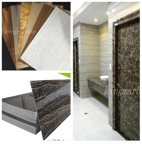 Uv decorative  pvc wall panel with marble design