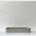 Modern Minimalist Style Concrete Rectangle Basin
