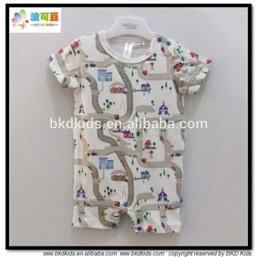 Highway printed infant short clothes infant romper