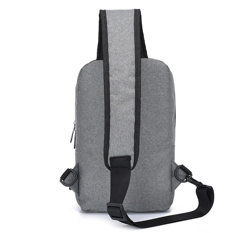 Wholesale Newest Polyester Men Chest Bag USB Single Shoulder Sling Bag