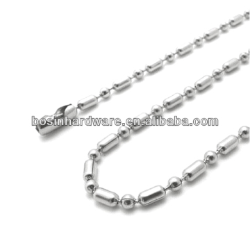 Fashion High Quality Metal Bar Ball Chain Necklace
