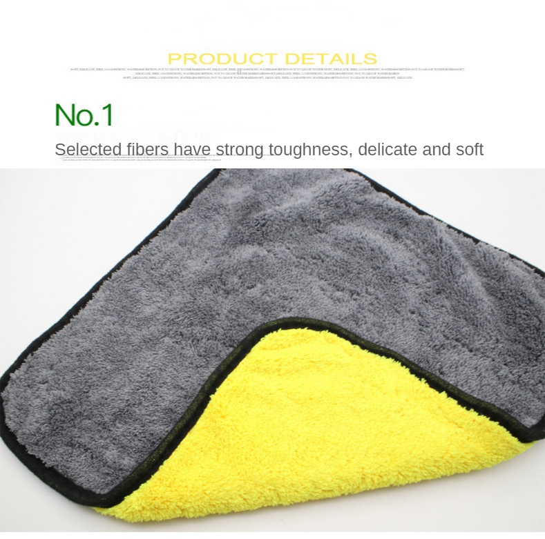 Factory Direct Sales Double Side Quick Dry Cloth Microfiber Glasses Car Cleaning Towel