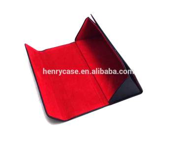 Folding glasses case for reading glasses