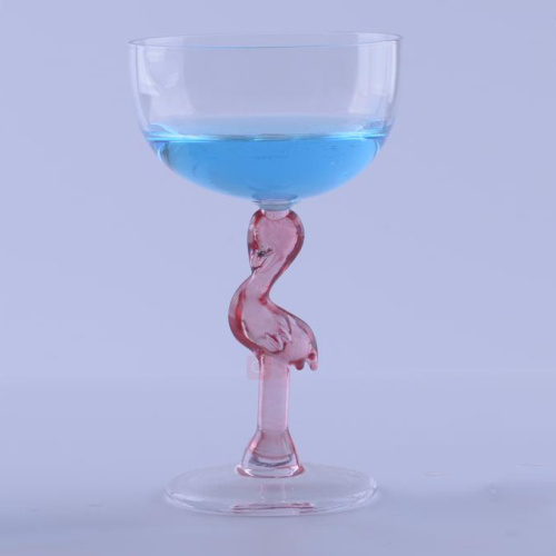 Verres à eau sirène oiseau et cactus gobelet avec tige animale