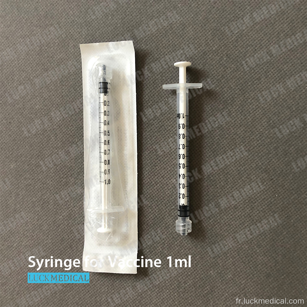 Séringe de vaccin covide 1 ml