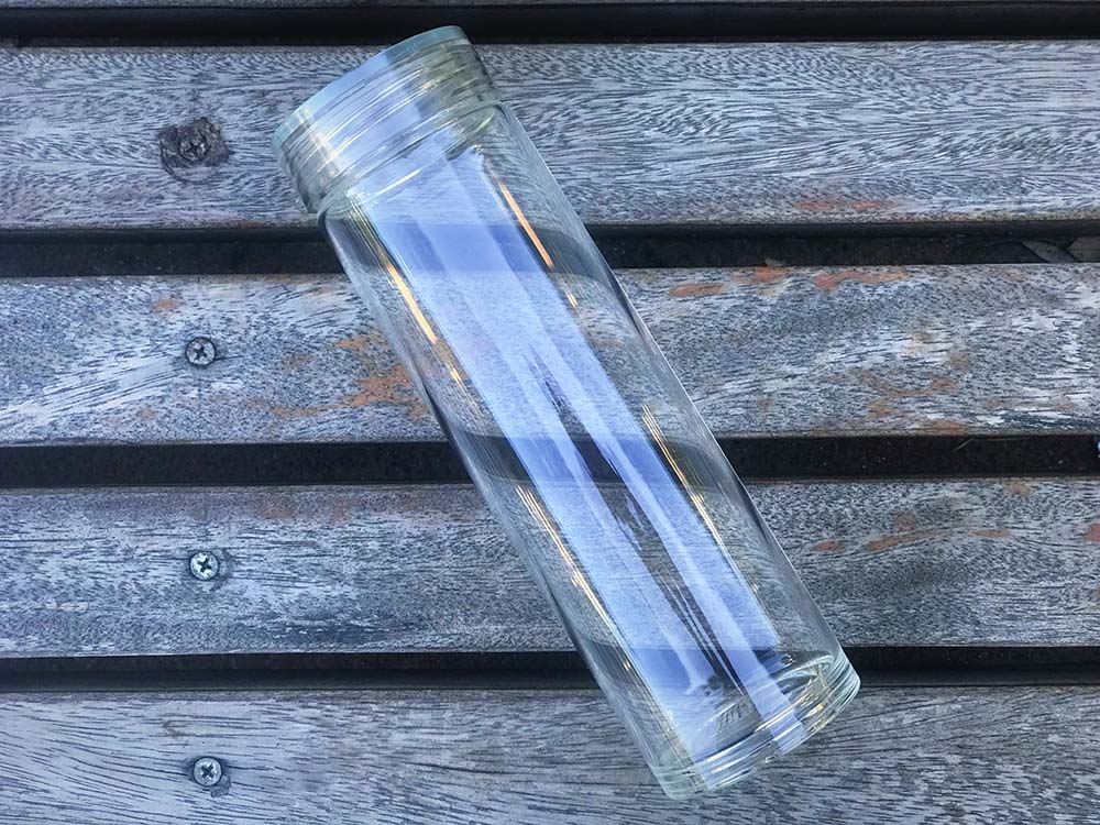 450ml Borosilicate Glass Water bottle with Infuser