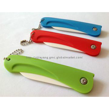 Ceramic White Small Folding Pocket Knife