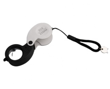 Portable Foldable Loupe Magnifier with LED Light