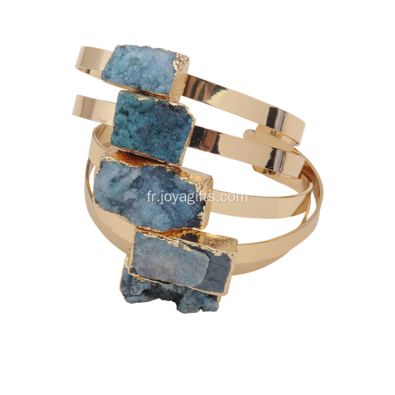 Bracelets de Bijoux Ethniques Tendance 2016 Bracelets Cristal Vert À Poignets Snap On Cuff