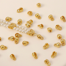 4mm Brass 14K Gold Plated Coil Clasps for Jewelry Making