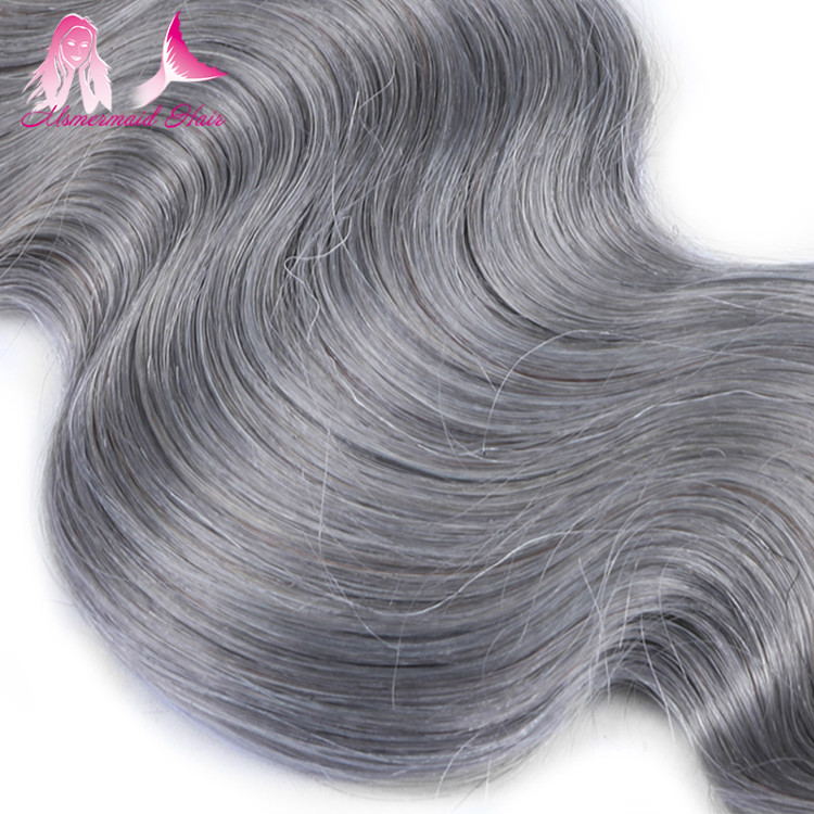 1b/grey ombre body wave hair new style virgin remy brazilian grey human hair for braiding