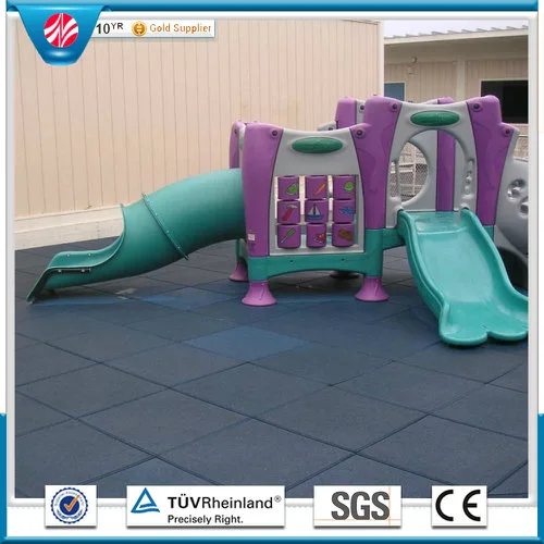 Playground Wear-Resistant Playground Rubber Tile/Sports Rubber Flooring Tile