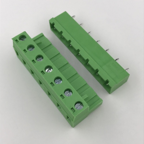 7 pin 7.62 pitch straight pluggable terminal block