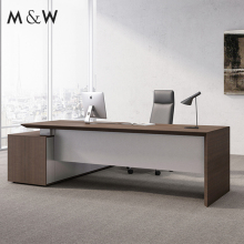 L-Shaped Director Wooden Office Furniture Set with Luxury Executive Desk