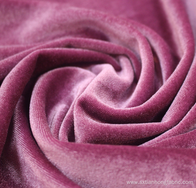 100% Polyester Korean Velvet Fabric