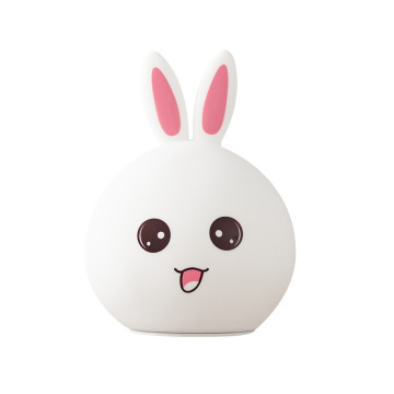 Touch Sensor Soft Silicone Bunny Led Lamp Light