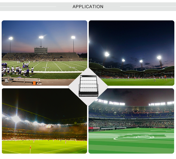 Ip67 Waterproof Led Light 180000 Lumen Stadium Led Flood Lamp 1000W For Sports Field Construction Engineering Lighting