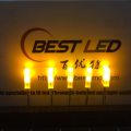 Diodo emisor de luz amarilla LED rectangular de 2 × 5 × 7 mm
