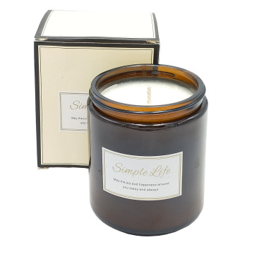 7.5OZ Glass Jar Coconut Soy Wax Blend Candle