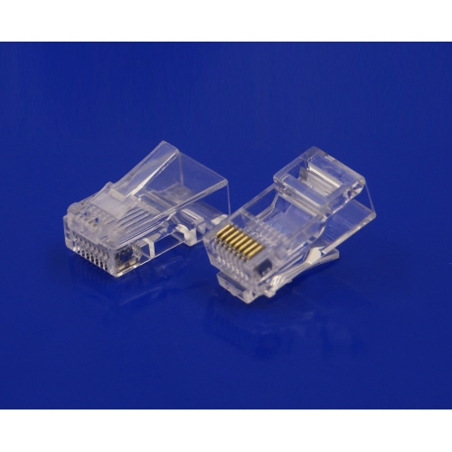 Vergoldeter 8P8C Cat5e-Stecker RJ45 Crystal Head