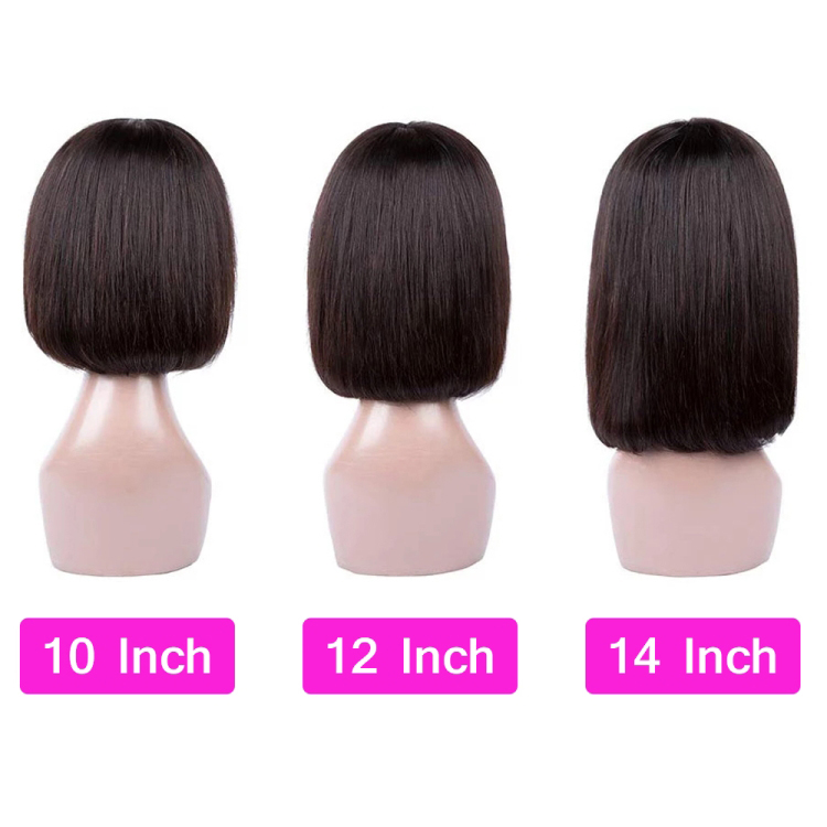Li&queen hair product Human hair European hair Transparent lace Frontal wig with 4*4 lace bob wigs