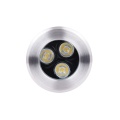 Professioneller 3W Edelstahl RGB -Underground Lights