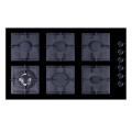 6 burners gas hob range stove