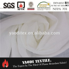 Top selling 100 polyester fire resistant voile curtain fabric