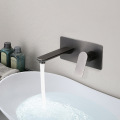 Simple fashion double hole wall mounted faucet