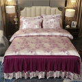Jacquard Design Duvet Cover Bộ giường ngủ giá rẻ Bộ Bedskirt