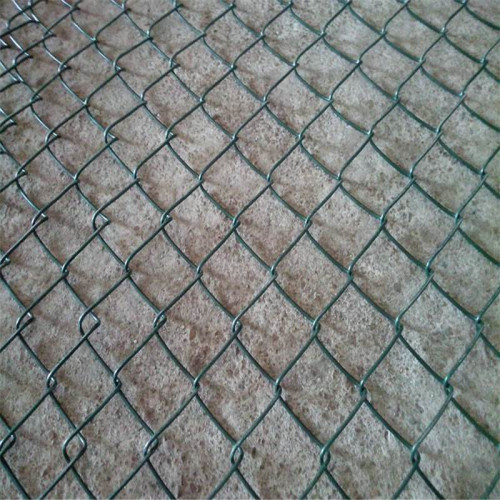 50mm * 50mm Galvanis PVC dilapisi Chain Link Pagar