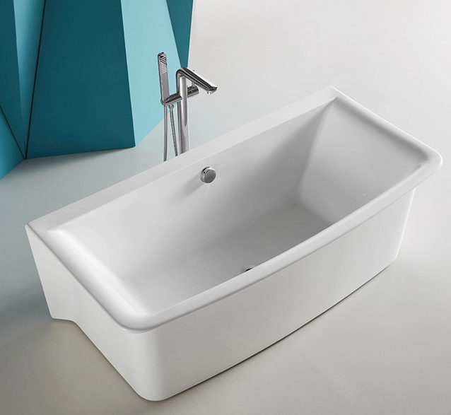 Soaker Tub With Jets And Heater Luxury Free Standing Rectangular High Grade Bath Tub