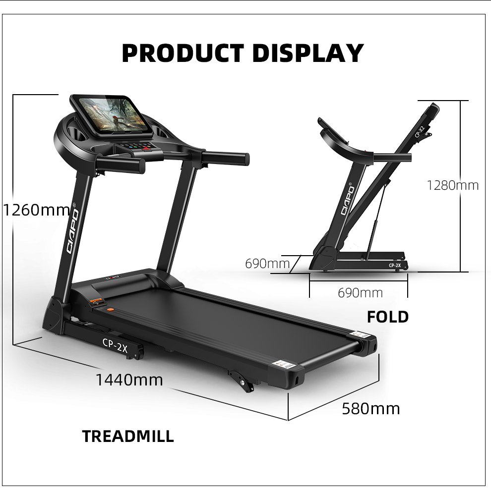 CIAPO New Model Wholesale DC Motor Cinta de correr barata Home Use Treadmill Running Machine Cheap