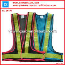 led safety vest with 16 flashing lights ,led reflecting safety vest with mesh ,flashing led reflecting vest