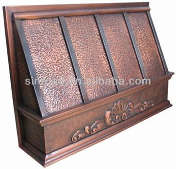 Handcraft copper kitchen wall range hoods