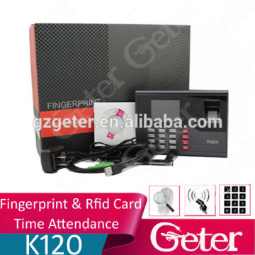 tcp/ip Fingerprint time attendance and 125khz ID Card time recording Time Attendance