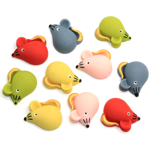 100 Pcs Cartoon Animals Flat back Resin Cabochon Kawaii Mouse Flatback Cabochons DIY for Hair Bow Center Scrapbooking Διακόσμηση